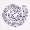 Electroplate Glass Beads Strands X-EGLA-S176-01-B03-2