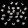 6Pcs 925 Sterling Silver Hollow Initial Beads STER-TA0001-53H-4