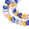 Mixed Styles Electroplate Glass Beads Strands EGLA-Q135-03A-C05-3