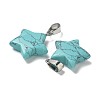 Synthetic Turquoise Pendants G-B127-12P-09-2