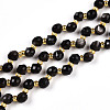 Natural Silver Obsidian Beads Strands G-T141-51-4