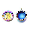 Rack Plating Alloy Locket Pendants PALLOY-S119-114-4