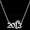 Crown Birth Year 201 Stainless Steel Pendant Necklaces for Women FS-WG4E8F2-74-1