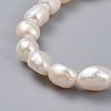 Natural Pearl Stretch Bracelets BJEW-JB04539-2