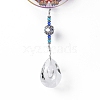 Glass Teardrop Window Hanging Suncatchers HJEW-B006-01C-4