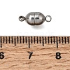 304 Stainless Steel Magnetic Clasps with Loops STAS-F365-04P-3