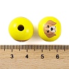 Wood European Beads WOOD-G021-01J-3