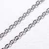 Tarnish Resistant 304 Stainless Steel Cable Chain Necklaces NJEW-P147-07P-3