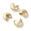 Brass Crimp Bead Cover KK-K383-07A-G-1