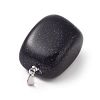 Synthetic Blue Goldstone Pendants G-K302-B05-3