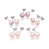 Pearl Ball Stud Earrings EJEW-Q701-01B-02-2