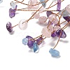 Natural Aquamarine & Rose Quartz & Amethyst Decoration G-D462-03C-03-4