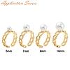 Brass Cup Peg Open Cuff Ring Settings KK-G518-02G-03-4