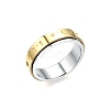 Rotating Titanium Steel Finger Ring for Women Men PW-WGDD1F1-04-1