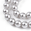 Baking Paint Pearlized Glass Pearl Bead Strands X-HY-N002-4mm-A03-4