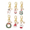 Christmas Alloy Enamel Pendant Decoration KEYC-JKC00908-1