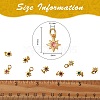 16Pcs 8 Colors Brass Micro Pave Cubic Zirconia Pendants KK-SZ0003-92-2