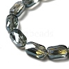 Transparent Electroplate Glass Beads Strands EGLA-F150-FR01-3