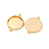Brass Connector Cabochon Settings KK-F898-21C-G-2