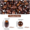 160Pcs 2 Styles Wood Beads WOOD-PA0001-31-2