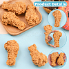 6Pcs Artificial Plastic Fried Chicken Leg Model DJEW-SC0001-17A-3