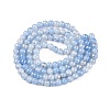 Drawbench Crackle Glass Beads Strands GLAA-N006-8mm-04-2