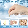 80Pcs Iron Bell Pendants HJEW-YW0001-09-5