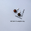 Handmade Fashion Natural Black Agate Stainless Steel Bead Earrings Accessories for Autumn/Winter VH6205-16-1