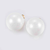 Acrylic Pearl Beads Charms X-KK-J268-12G-2