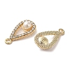 Alloy with Rhinestone Pendants FIND-B032-11G-2