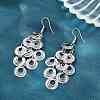 Brass Dangle Earrings EJEW-B157-02D-P-2