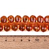 Baking Paint Transparent Glass Beads Strands GL-N005-02A-D05-4