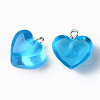 Transparent Resin Pendants X-RESI-R429-30D-2