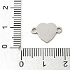 201 Stainless Steel Laser Cut Connector Charms STAS-R133-02P-09-3