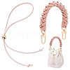 WADORN PU Imitation Leather Braided Bag Strap & Flat Purse Drawstring FIND-WR0009-11-1