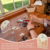 Detachable Arch-shaped Wood Earring Organizer Display Stands EDIS-WH0042-01A-6