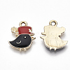 Eco-Friendly Zinc Alloy  Pendants ENAM-R051-08-01G-NR-2