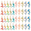 AHADERMAKER 80Pcs 10 Styles Alloy Enamel Pendants ENAM-GA0001-09-1