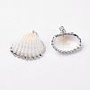 Electroplate Shell Pendants X-BSHE-L036-05-2