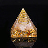 Orgonite Pyramid Resin Display Decorations G-PW0005-05D-1