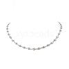 304 Stainless Steel Heart Chain Necklace for Women NJEW-TA00061-7