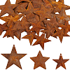 40Pcs 3 Styles Star Rust Iron Big Pendants IFIN-GF0001-13C-1