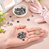 60Pcs 3 Styles Natural Black Lip Shell Buttons BUTT-TA0001-25-7