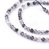 Natural Black Rutilated Quartz Beads Strands G-F619-10B-4mm-2