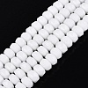 Opaque Glass Beads Strands GLAA-Q114-01A-B01-1