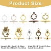 Alloy Toggle Clasps TIBEB-YW0002-03-3