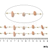 Handmade Natural Sunstone Chip Beaded Chains CHC-F020-09G-06-2