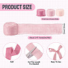 3 Rolls 3 Colors Polyester Frayed Fringe Ribbon OCOR-TA0003-81A-4