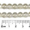 Frosted Transparent Glass Bead Strands X1-GLAA-P065-8mm-01-3
