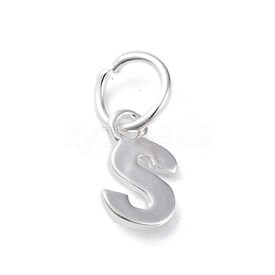 925 Sterling Silver Letter Charms STER-C012-01S-S-1